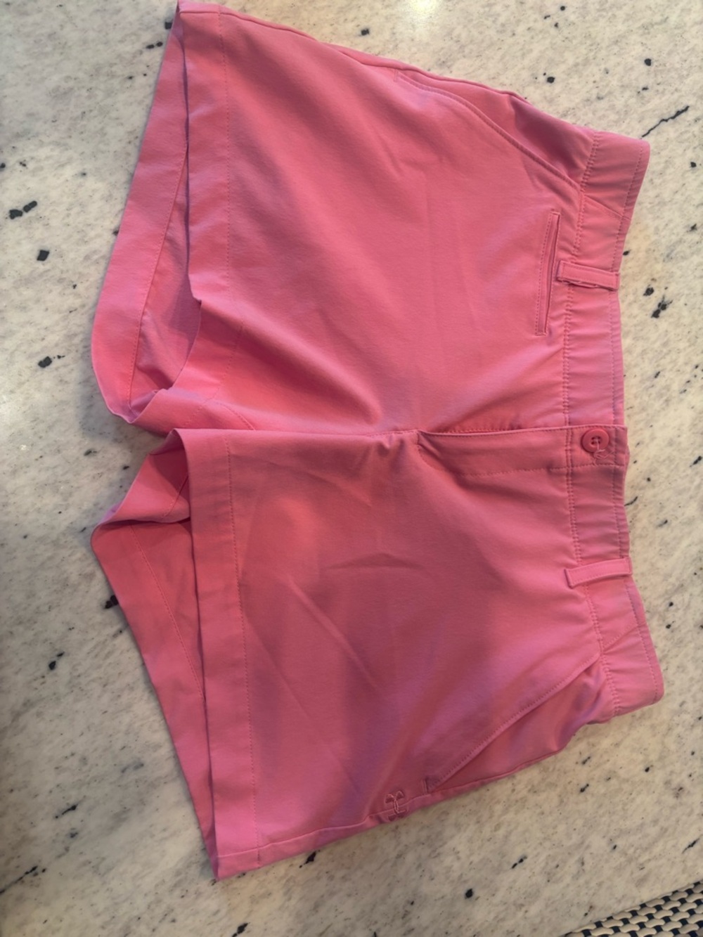 Under Armour Pink Links Shorty 4” Athletic Shorts